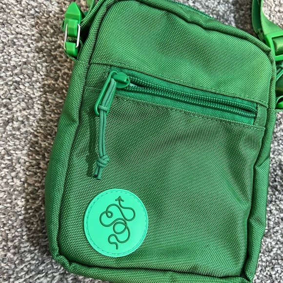 Baboon To The Moon Nylon Sling Crossbody Bag In Green - Picture 5 of 9